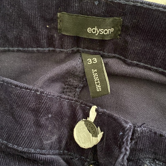 Host Pick 💙 Edyson Hampton Skinny Women’s Corduroy Pants Stitch Fix 33 NWT - Picture 9 of 10